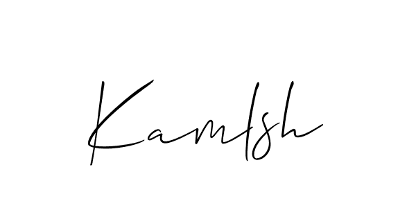 Kamlsh stylish signature style. Best Handwritten Sign (Allison_Script) for my name. Handwritten Signature Collection Ideas for my name Kamlsh. Kamlsh signature style 2 images and pictures png