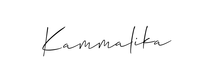 Design your own signature with our free online signature maker. With this signature software, you can create a handwritten (Allison_Script) signature for name Kammalika. Kammalika signature style 2 images and pictures png