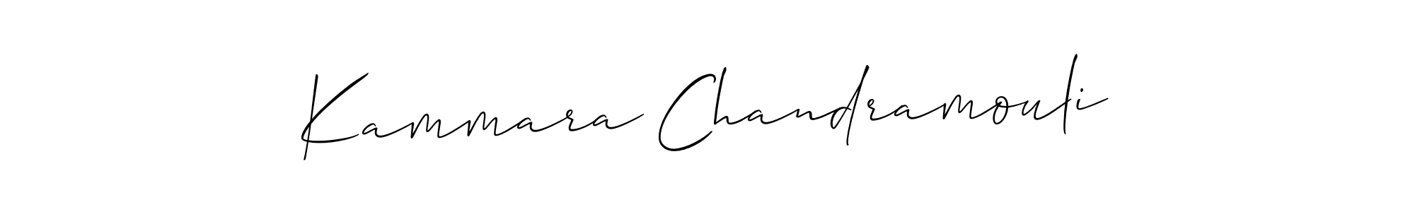 You should practise on your own different ways (Allison_Script) to write your name (Kammara Chandramouli) in signature. don't let someone else do it for you. Kammara Chandramouli signature style 2 images and pictures png