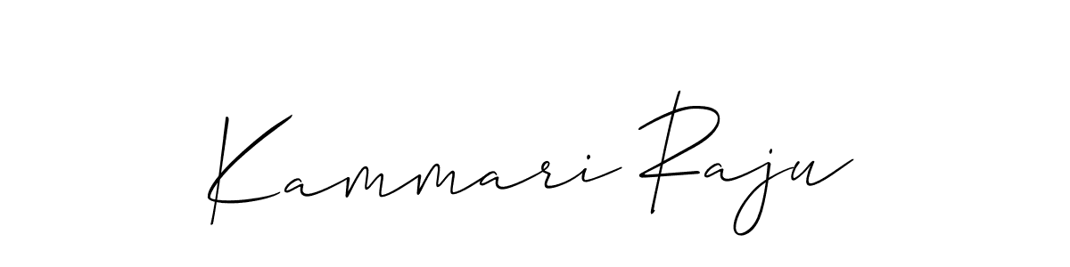 Create a beautiful signature design for name Kammari Raju. With this signature (Allison_Script) fonts, you can make a handwritten signature for free. Kammari Raju signature style 2 images and pictures png