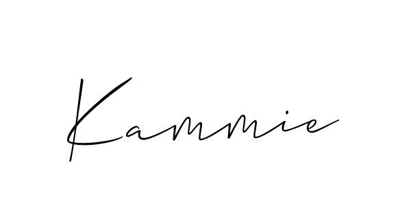 How to make Kammie name signature. Use Allison_Script style for creating short signs online. This is the latest handwritten sign. Kammie signature style 2 images and pictures png