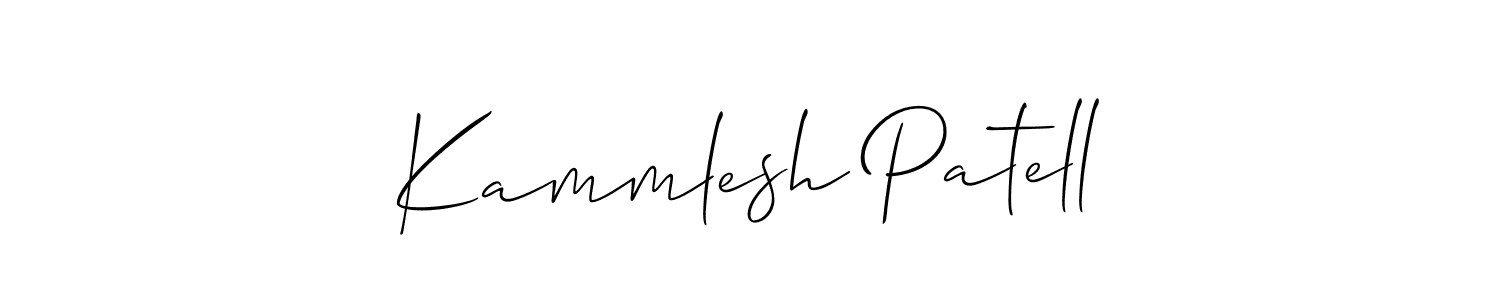 Kammlesh Patell stylish signature style. Best Handwritten Sign (Allison_Script) for my name. Handwritten Signature Collection Ideas for my name Kammlesh Patell. Kammlesh Patell signature style 2 images and pictures png