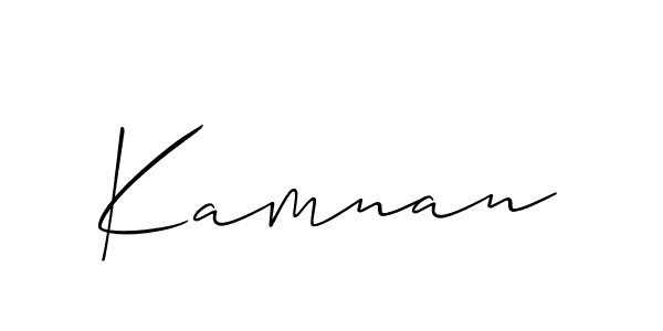 Best and Professional Signature Style for Kamnan. Allison_Script Best Signature Style Collection. Kamnan signature style 2 images and pictures png