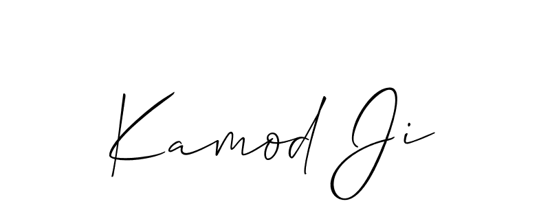 How to make Kamod Ji signature? Allison_Script is a professional autograph style. Create handwritten signature for Kamod Ji name. Kamod Ji signature style 2 images and pictures png