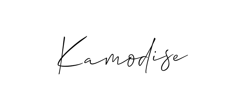 Best and Professional Signature Style for Kamodise. Allison_Script Best Signature Style Collection. Kamodise signature style 2 images and pictures png