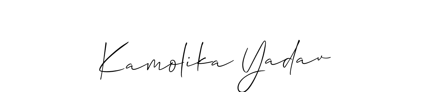 Make a beautiful signature design for name Kamolika Yadav. Use this online signature maker to create a handwritten signature for free. Kamolika Yadav signature style 2 images and pictures png