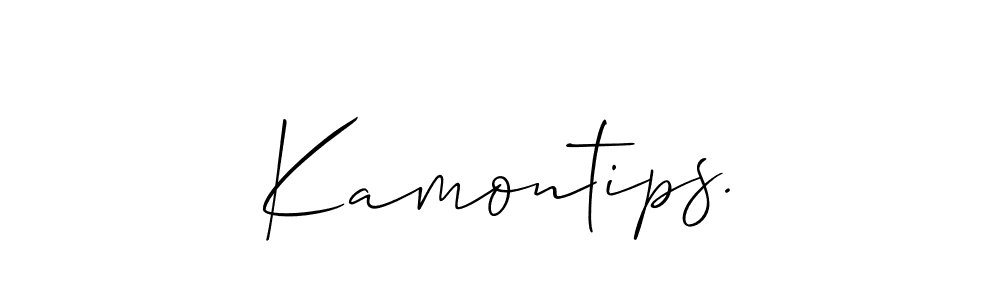 You can use this online signature creator to create a handwritten signature for the name Kamontips.. This is the best online autograph maker. Kamontips. signature style 2 images and pictures png
