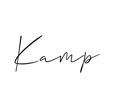 The best way (Allison_Script) to make a short signature is to pick only two or three words in your name. The name Kamp include a total of six letters. For converting this name. Kamp signature style 2 images and pictures png