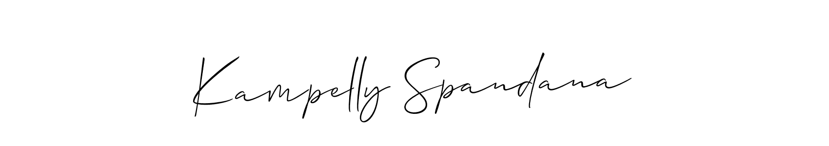 Make a beautiful signature design for name Kampelly Spandana. Use this online signature maker to create a handwritten signature for free. Kampelly Spandana signature style 2 images and pictures png