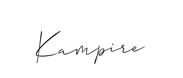 How to make Kampire name signature. Use Allison_Script style for creating short signs online. This is the latest handwritten sign. Kampire signature style 2 images and pictures png