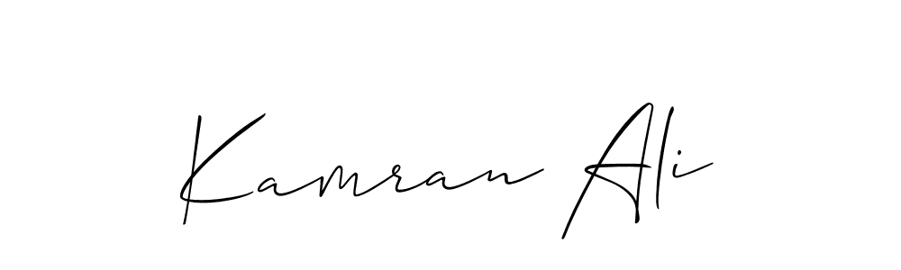 Kamran Ali stylish signature style. Best Handwritten Sign (Allison_Script) for my name. Handwritten Signature Collection Ideas for my name Kamran Ali. Kamran Ali signature style 2 images and pictures png