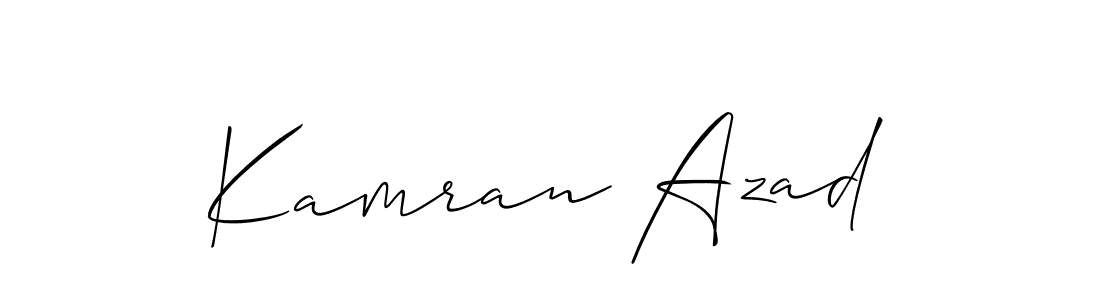 Best and Professional Signature Style for Kamran Azad. Allison_Script Best Signature Style Collection. Kamran Azad signature style 2 images and pictures png