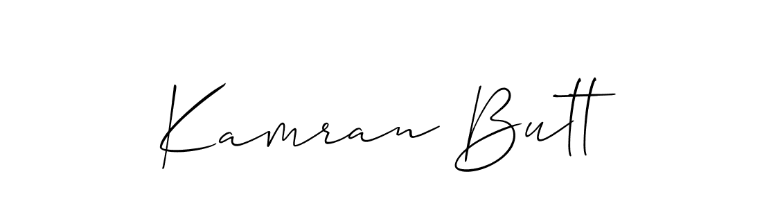 The best way (Allison_Script) to make a short signature is to pick only two or three words in your name. The name Kamran Butt include a total of six letters. For converting this name. Kamran Butt signature style 2 images and pictures png