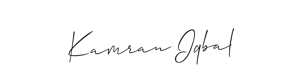 How to Draw Kamran Iqbal signature style? Allison_Script is a latest design signature styles for name Kamran Iqbal. Kamran Iqbal signature style 2 images and pictures png