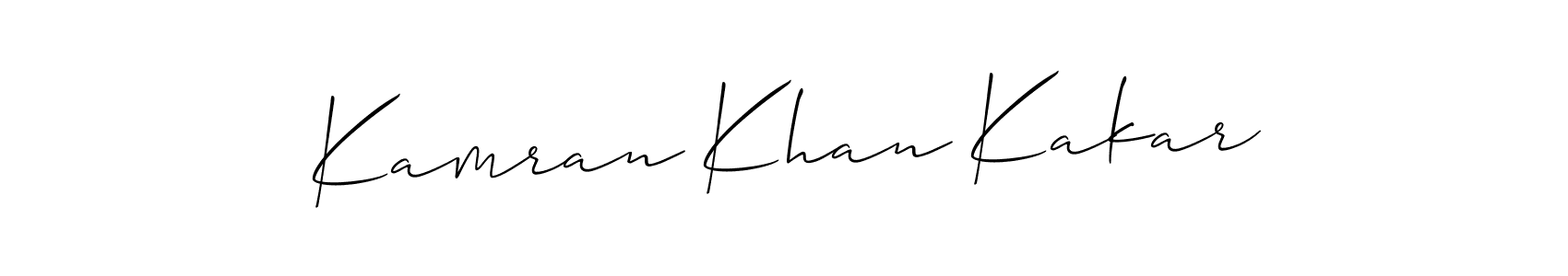 Use a signature maker to create a handwritten signature online. With this signature software, you can design (Allison_Script) your own signature for name Kamran Khan Kakar. Kamran Khan Kakar signature style 2 images and pictures png