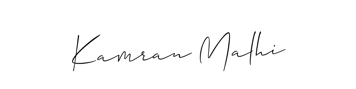 Use a signature maker to create a handwritten signature online. With this signature software, you can design (Allison_Script) your own signature for name Kamran Malhi. Kamran Malhi signature style 2 images and pictures png