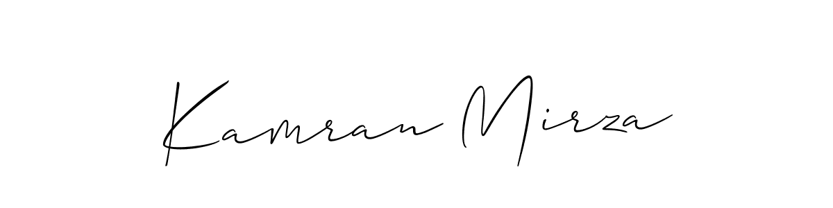 if you are searching for the best signature style for your name Kamran Mirza. so please give up your signature search. here we have designed multiple signature styles  using Allison_Script. Kamran Mirza signature style 2 images and pictures png