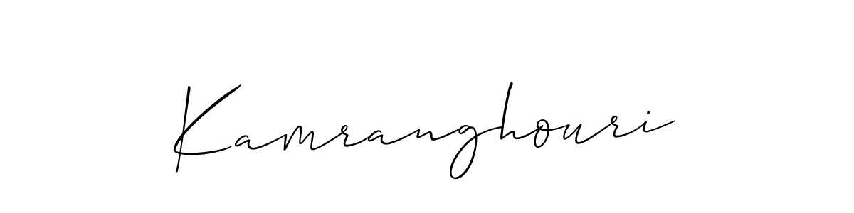 if you are searching for the best signature style for your name Kamranghouri. so please give up your signature search. here we have designed multiple signature styles  using Allison_Script. Kamranghouri signature style 2 images and pictures png