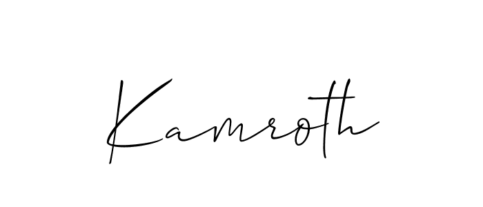 Best and Professional Signature Style for Kamroth. Allison_Script Best Signature Style Collection. Kamroth signature style 2 images and pictures png