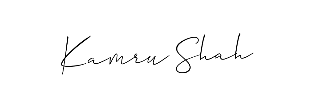 if you are searching for the best signature style for your name Kamru Shah. so please give up your signature search. here we have designed multiple signature styles  using Allison_Script. Kamru Shah signature style 2 images and pictures png