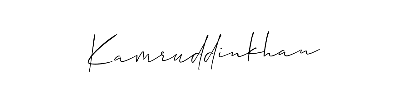 Also You can easily find your signature by using the search form. We will create Kamruddinkhan name handwritten signature images for you free of cost using Allison_Script sign style. Kamruddinkhan signature style 2 images and pictures png