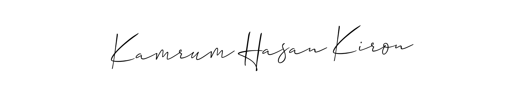 Once you've used our free online signature maker to create your best signature Allison_Script style, it's time to enjoy all of the benefits that Kamrum Hasan Kiron name signing documents. Kamrum Hasan Kiron signature style 2 images and pictures png