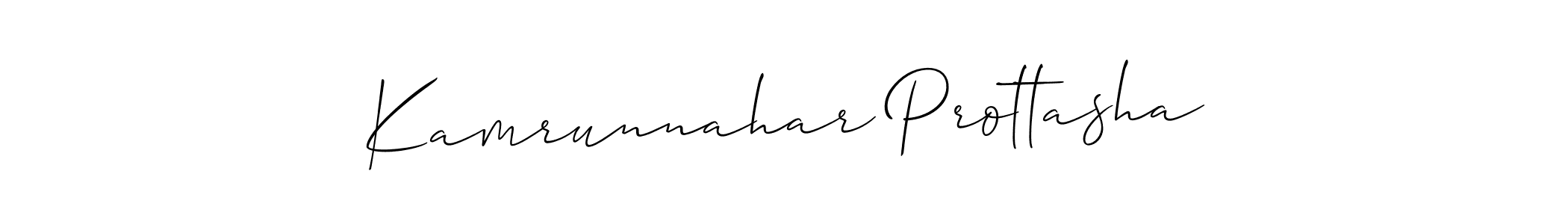 You can use this online signature creator to create a handwritten signature for the name Kamrunnahar Prottasha. This is the best online autograph maker. Kamrunnahar Prottasha signature style 2 images and pictures png