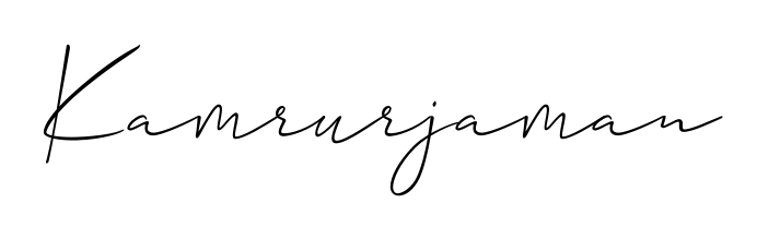 Get an exclusive digital autograph for Kamrurjaman. The Allison_Script typeface captures the charm of real penmanship on paper. Kamrurjaman signature style 2 images and pictures png