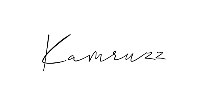 How to Draw Kamruzz signature style? Allison_Script is a latest design signature styles for name Kamruzz. Kamruzz signature style 2 images and pictures png