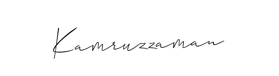 You should practise on your own different ways (Allison_Script) to write your name (Kamruzzaman) in signature. don't let someone else do it for you. Kamruzzaman signature style 2 images and pictures png