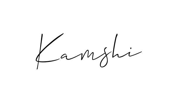 Similarly Allison_Script is the best handwritten signature design. Signature creator online .You can use it as an online autograph creator for name Kamshi. Kamshi signature style 2 images and pictures png