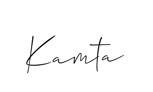 You can use this online signature creator to create a handwritten signature for the name Kamta. This is the best online autograph maker. Kamta signature style 2 images and pictures png
