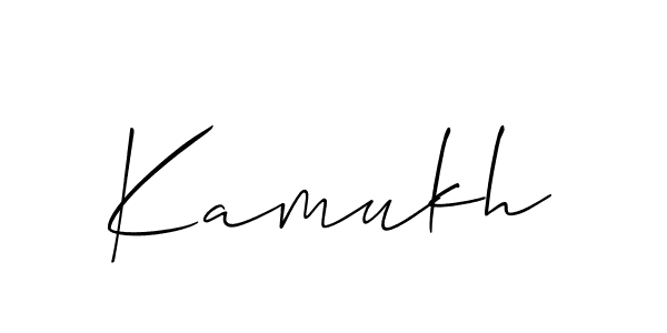 You should practise on your own different ways (Allison_Script) to write your name (Kamukh) in signature. don't let someone else do it for you. Kamukh signature style 2 images and pictures png