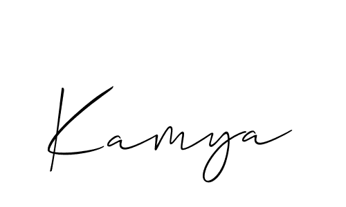 It looks lik you need a new signature style for name Kamya. Design unique handwritten (Allison_Script) signature with our free signature maker in just a few clicks. Kamya signature style 2 images and pictures png