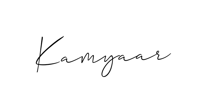 Best and Professional Signature Style for Kamyaar. Allison_Script Best Signature Style Collection. Kamyaar signature style 2 images and pictures png
