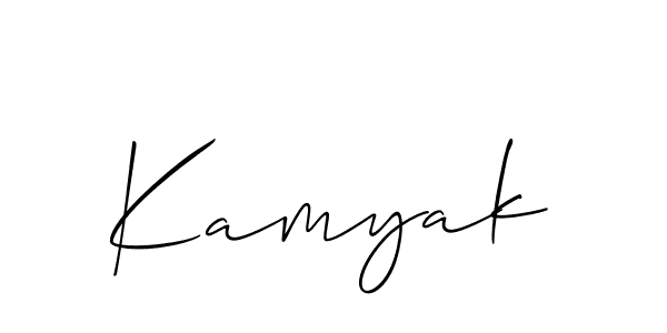 You should practise on your own different ways (Allison_Script) to write your name (Kamyak) in signature. don't let someone else do it for you. Kamyak signature style 2 images and pictures png