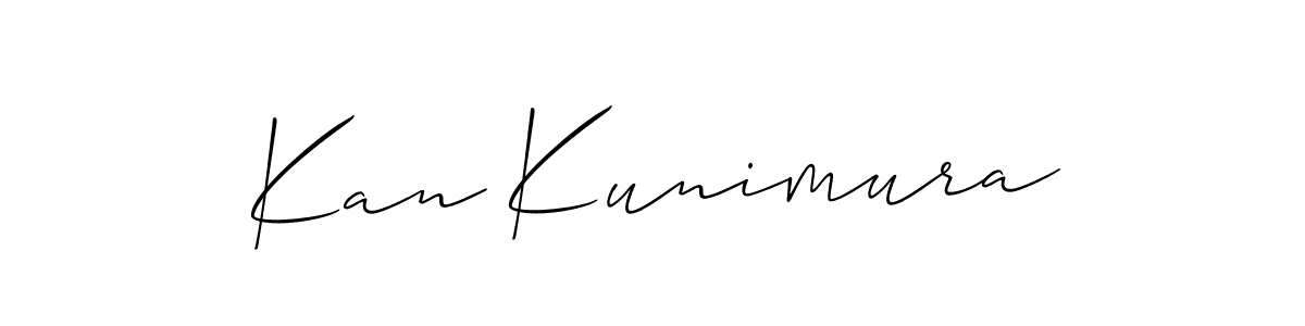 Use a signature maker to create a handwritten signature online. With this signature software, you can design (Allison_Script) your own signature for name Kan Kunimura. Kan Kunimura signature style 2 images and pictures png