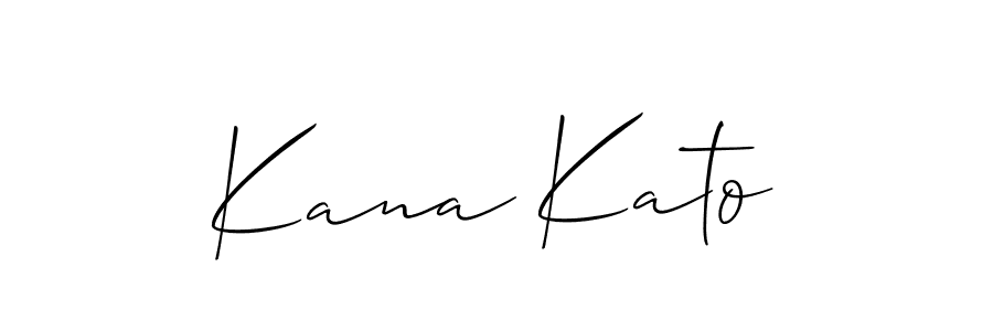 How to make Kana Kato signature? Allison_Script is a professional autograph style. Create handwritten signature for Kana Kato name. Kana Kato signature style 2 images and pictures png