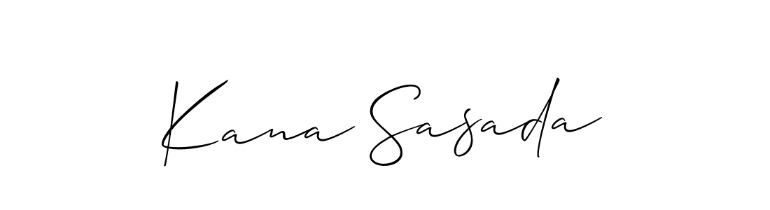 How to make Kana Sasada name signature. Use Allison_Script style for creating short signs online. This is the latest handwritten sign. Kana Sasada signature style 2 images and pictures png