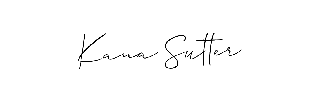 How to Draw Kana Sutter signature style? Allison_Script is a latest design signature styles for name Kana Sutter. Kana Sutter signature style 2 images and pictures png