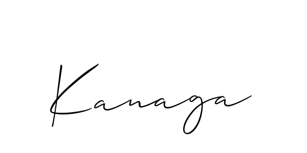 The best way (Allison_Script) to make a short signature is to pick only two or three words in your name. The name Kanaga include a total of six letters. For converting this name. Kanaga signature style 2 images and pictures png