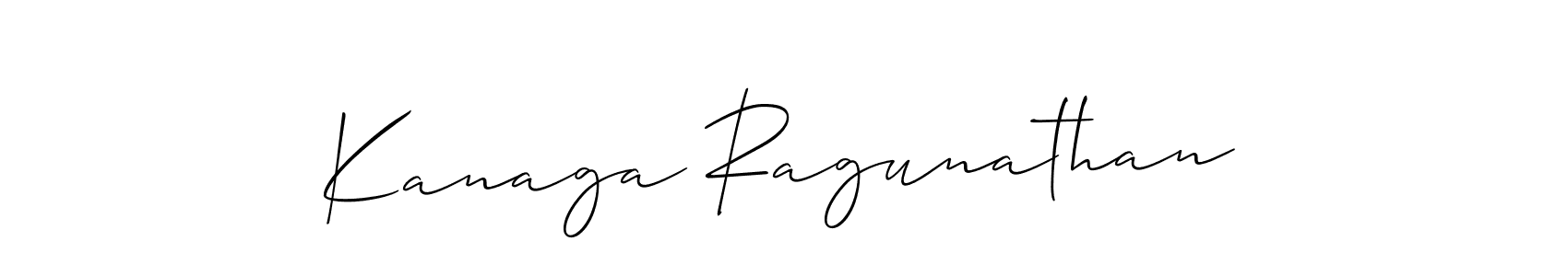 Create a beautiful signature design for name Kanaga Ragunathan. With this signature (Allison_Script) fonts, you can make a handwritten signature for free. Kanaga Ragunathan signature style 2 images and pictures png