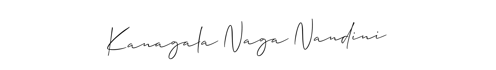 You should practise on your own different ways (Allison_Script) to write your name (Kanagala Naga Nandini) in signature. don't let someone else do it for you. Kanagala Naga Nandini signature style 2 images and pictures png