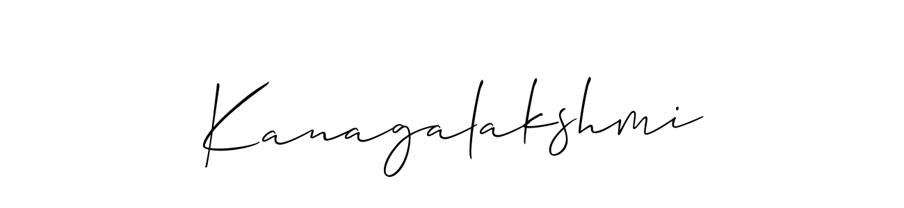 Also You can easily find your signature by using the search form. We will create Kanagalakshmi name handwritten signature images for you free of cost using Allison_Script sign style. Kanagalakshmi signature style 2 images and pictures png