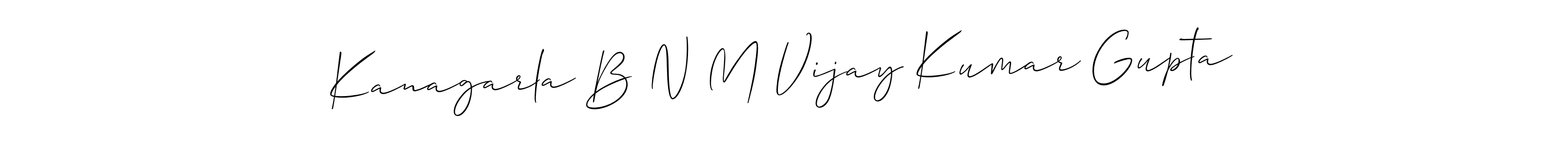 It looks lik you need a new signature style for name Kanagarla B N M Vijay Kumar Gupta. Design unique handwritten (Allison_Script) signature with our free signature maker in just a few clicks. Kanagarla B N M Vijay Kumar Gupta signature style 2 images and pictures png