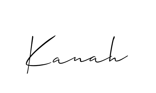 It looks lik you need a new signature style for name Kanah. Design unique handwritten (Allison_Script) signature with our free signature maker in just a few clicks. Kanah signature style 2 images and pictures png