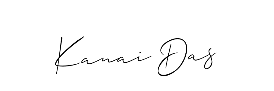 Make a beautiful signature design for name Kanai Das. With this signature (Allison_Script) style, you can create a handwritten signature for free. Kanai Das signature style 2 images and pictures png