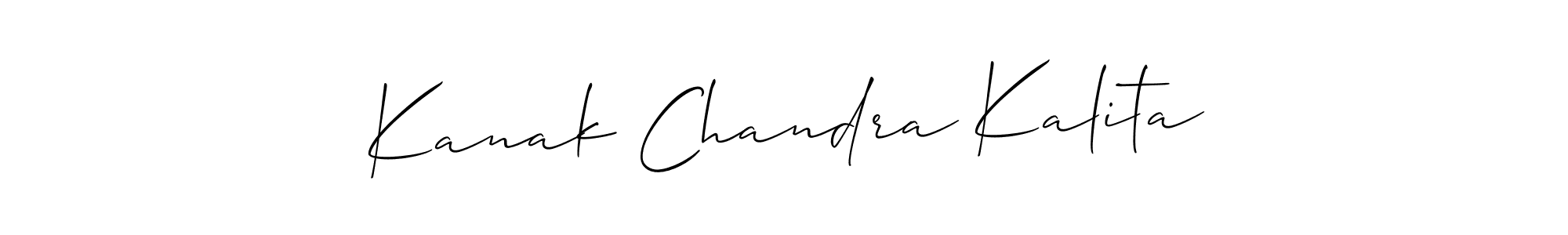 Kanak Chandra Kalita stylish signature style. Best Handwritten Sign (Allison_Script) for my name. Handwritten Signature Collection Ideas for my name Kanak Chandra Kalita. Kanak Chandra Kalita signature style 2 images and pictures png