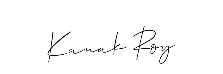 Design your own signature with our free online signature maker. With this signature software, you can create a handwritten (Allison_Script) signature for name Kanak Roy. Kanak Roy signature style 2 images and pictures png