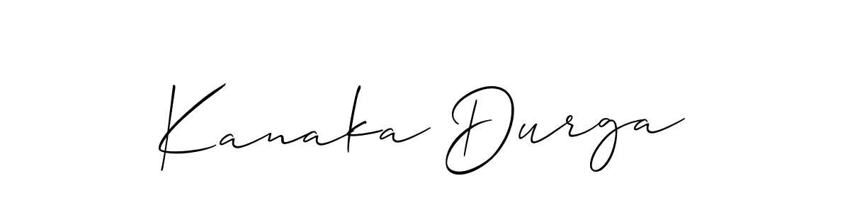 It looks lik you need a new signature style for name Kanaka Durga. Design unique handwritten (Allison_Script) signature with our free signature maker in just a few clicks. Kanaka Durga signature style 2 images and pictures png